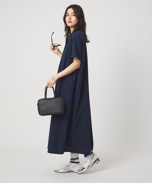 LACOSTE(ラコステ)の「【別注】<LACOSTE>ポロドレス(ワンピース・レディース・ブラック/ネイビー/ダークブラウン・36/38)」の6枚目の写真