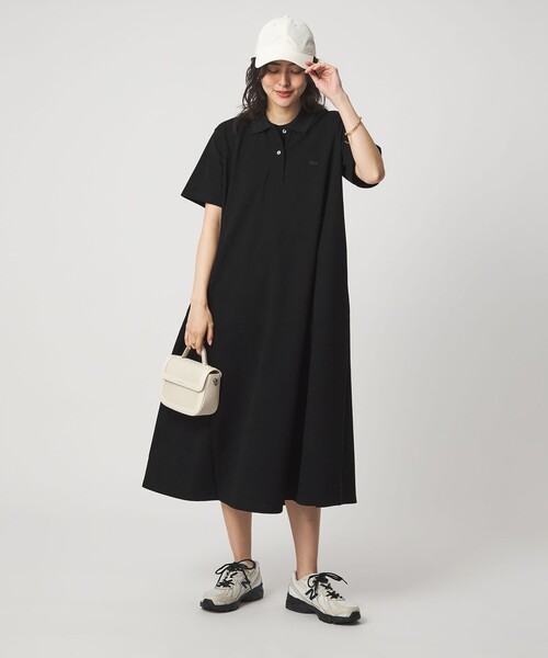 LACOSTE(ラコステ)の「【別注】<LACOSTE>ポロドレス(ワンピース・レディース・ブラック/ネイビー/ダークブラウン・36/38)」の8枚目の写真