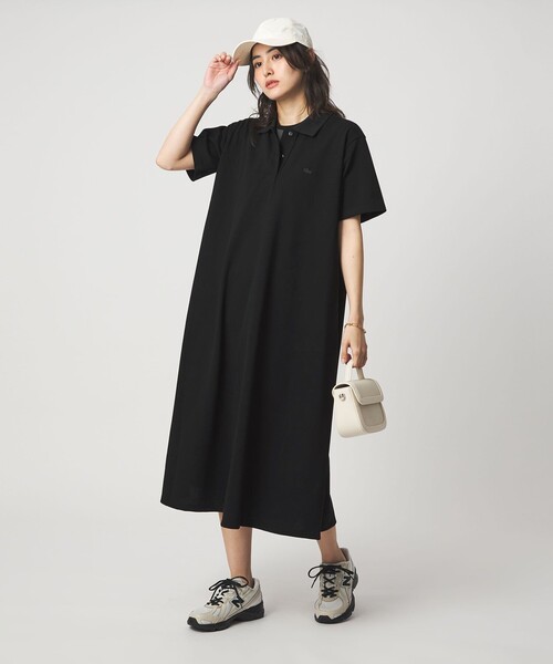 LACOSTE(ラコステ)の「【別注】<LACOSTE>ポロドレス(ワンピース・レディース・ブラック/ネイビー/ダークブラウン・36/38)」の11枚目の写真