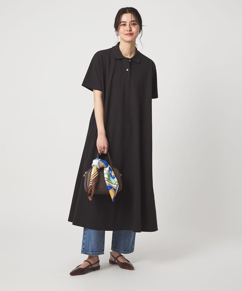 LACOSTE(ラコステ)の「【別注】<LACOSTE>ポロドレス(ワンピース・レディース・ブラック/ネイビー/ダークブラウン・36/38)」の12枚目の写真