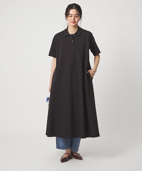 LACOSTE(ラコステ)の「【別注】<LACOSTE>ポロドレス(ワンピース・レディース・ブラック/ネイビー/ダークブラウン・36/38)」の13枚目の写真