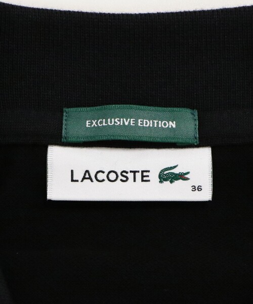 LACOSTE（ラコステ）の「【別注】＜LACOSTE＞ポロドレス（ワンピース・レディース・ブラック/ネイビー/ダークブラウン・36/38）」の12枚目の写真