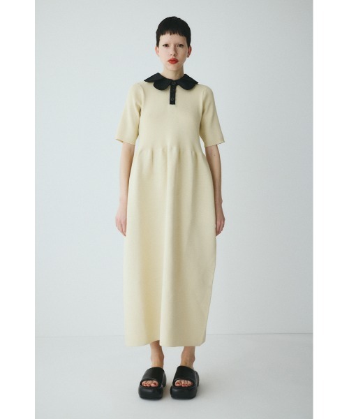 HeRIN.CYE(ヘリンドットサイ)の「Knit balloon dress ニットバルーンドレス(ワンピース・レディース・ネイビー/ベージュ/ブラック・FREE)」の2枚目の写真