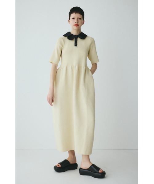 HeRIN.CYE(ヘリンドットサイ)の「Knit balloon dress ニットバルーンドレス(ワンピース・レディース・ネイビー/ベージュ/ブラック・FREE)」の6枚目の写真