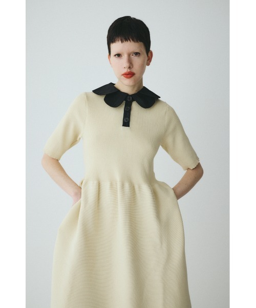 HeRIN.CYE(ヘリンドットサイ)の「Knit balloon dress ニットバルーンドレス(ワンピース・レディース・ネイビー/ベージュ/ブラック・FREE)」の9枚目の写真