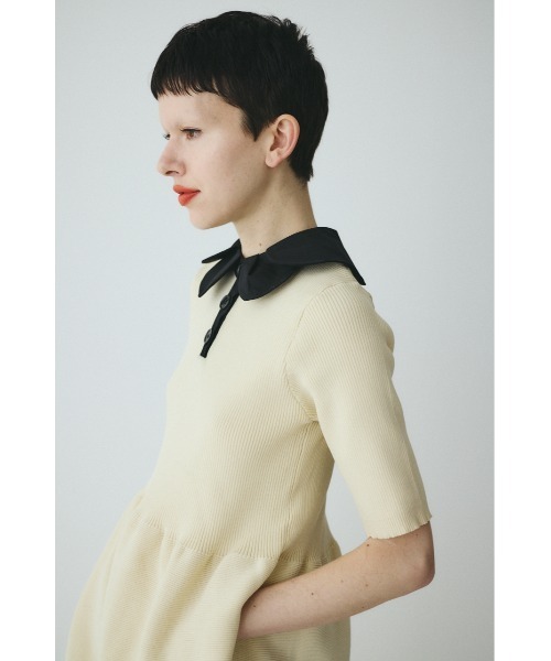 HeRIN.CYE(ヘリンドットサイ)の「Knit balloon dress ニットバルーンドレス(ワンピース・レディース・ネイビー/ベージュ/ブラック・FREE)」の10枚目の写真