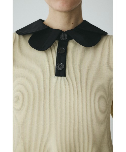 HeRIN.CYE(ヘリンドットサイ)の「Knit balloon dress ニットバルーンドレス(ワンピース・レディース・ネイビー/ベージュ/ブラック・FREE)」の11枚目の写真