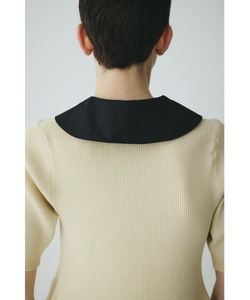 HeRIN.CYE(ヘリンドットサイ)の「Knit balloon dress ニットバルーンドレス(ワンピース・レディース・ネイビー/ベージュ/ブラック・FREE)」の12枚目の写真