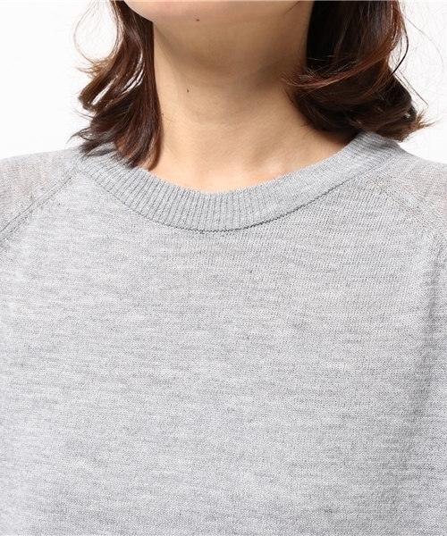 VENCEEXCHANGE（ヴァンスエクスチェンジ）の「サイドスリットワンピース       （Tシャツ/カットソー・レディース・ベージュ/グレー・MEDIUM）」の7枚目の写真