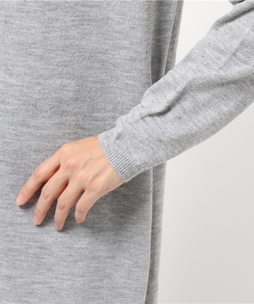 VENCEEXCHANGE（ヴァンスエクスチェンジ）の「サイドスリットワンピース       （Tシャツ/カットソー・レディース・ベージュ/グレー・MEDIUM）」の8枚目の写真