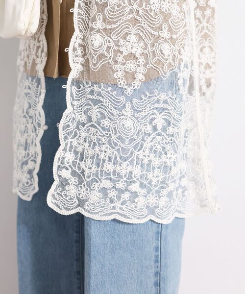 le.coeur blanc（ルクールブラン）の「TORRAZZO DONNAエンブロイダリーレースジレ（ベスト・レディース・チャコールグレー/ホワイト・38）」の20枚目の写真