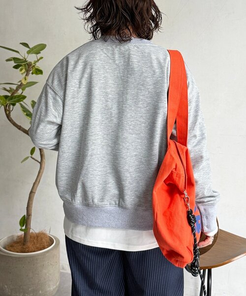 CPCM（シーピーシーエム）の「インナーセットジップスウェット（Tシャツ/カットソー・レディース・チャコールグレー/ブルー/ライトグレー/グレイッシュベージュ・FREE）」の6枚目の写真