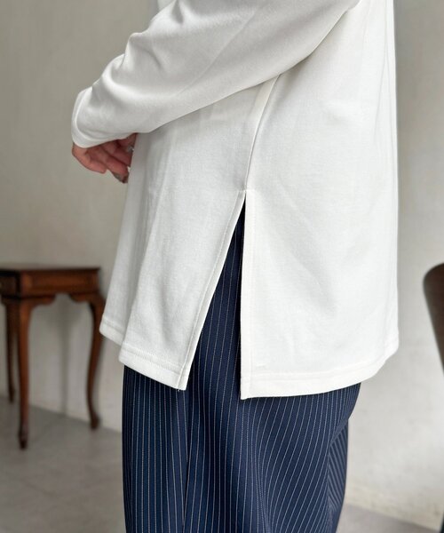 CPCM（シーピーシーエム）の「インナーセットジップスウェット（Tシャツ/カットソー・レディース・チャコールグレー/ブルー/ライトグレー/グレイッシュベージュ・FREE）」の13枚目の写真