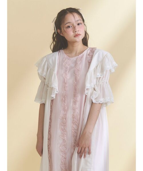 merry jenny（メリージェニー）の「シアーロングガウン（ワンピース・レディース・ミント/グレー/アイボリー・FREE）」の16枚目の写真