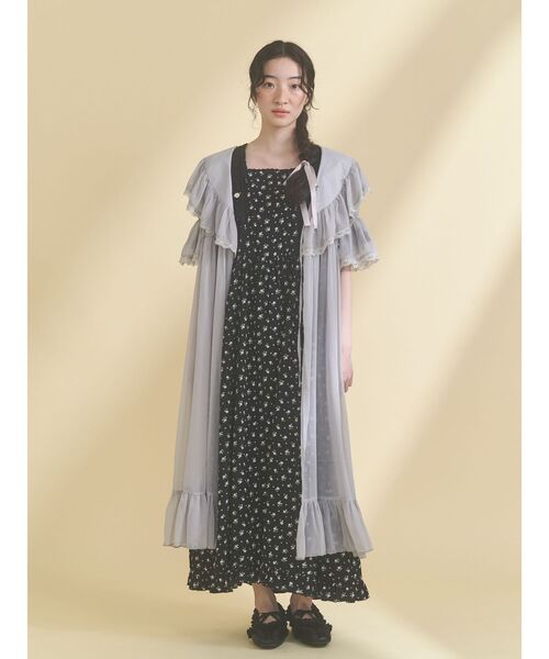 merry jenny（メリージェニー）の「シアーロングガウン（ワンピース・レディース・ミント/グレー/アイボリー・FREE）」の18枚目の写真