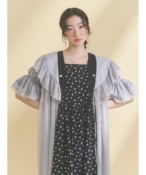 merry jenny（メリージェニー）の「シアーロングガウン（ワンピース・レディース・ミント/グレー/アイボリー・FREE）」の20枚目の写真