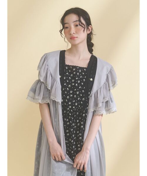 merry jenny（メリージェニー）の「シアーロングガウン（ワンピース・レディース・ミント/グレー/アイボリー・FREE）」の21枚目の写真