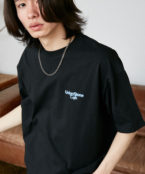 PUBLUX（パブリュクス）の「PUBLUX/パブリュクス ＜機能性素材＞LOVE POP STUDIO　CAFE SHOP ロゴ Tシャツ　限定展開（Tシャツ/カットソー・メンズ・ブラック/ホワイト/ネイビー・LARGE/MEDIUM/SMALL）」の13枚目の写真