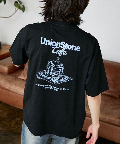 PUBLUX（パブリュクス）の「PUBLUX/パブリュクス ＜機能性素材＞LOVE POP STUDIO　CAFE SHOP ロゴ Tシャツ　限定展開（Tシャツ/カットソー・メンズ・ブラック/ホワイト/ネイビー・LARGE/MEDIUM/SMALL）」の14枚目の写真