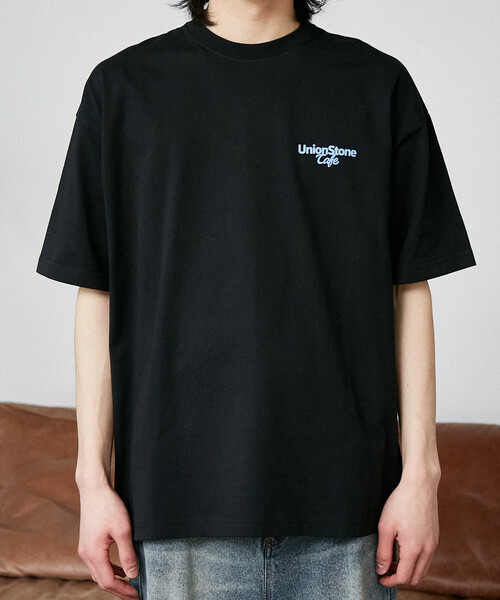 PUBLUX（パブリュクス）の「PUBLUX/パブリュクス ＜機能性素材＞LOVE POP STUDIO　CAFE SHOP ロゴ Tシャツ　限定展開（Tシャツ/カットソー・メンズ・ブラック/ホワイト/ネイビー・LARGE/MEDIUM/SMALL）」の15枚目の写真