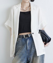 Lui's（ルイス）の「メッシュ半袖スリットジャケット（テーラードジャケット）」