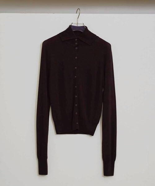 TODAYFUL（トゥデイフル）の「【TODAYFUL/トゥデイフル】Tencelwool Highneck Knit/テンセルハイネックニット（ニット/セーター・レディース・ブラウン/グレー/ブラック・FREE）」の9枚目の写真