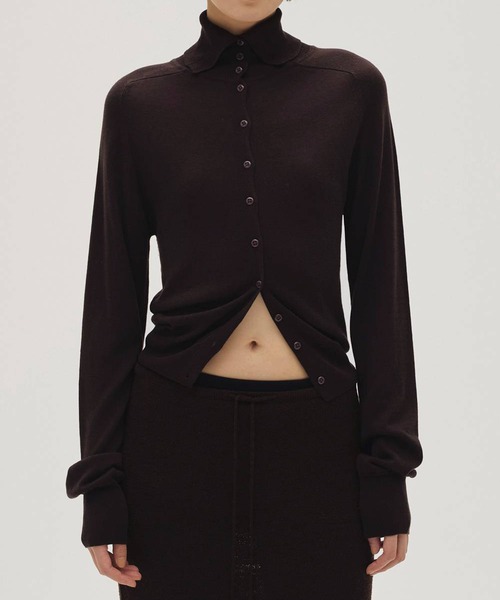 TODAYFUL（トゥデイフル）の「【TODAYFUL/トゥデイフル】Tencelwool Highneck Knit/テンセルハイネックニット（ニット/セーター・レディース・ブラウン/グレー/ブラック・FREE）」の21枚目の写真