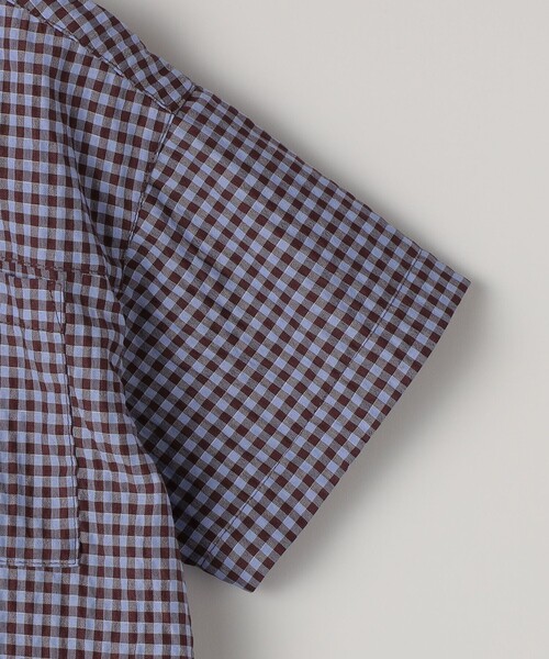 SHIPS（シップス）の「SHIPS KIDS:140～160cm /〈UVカット/吸水速乾〉ドライタッチ バンドカラー シャツ（シャツ/ブラウス・キッズ・ブラウン系/ブルー系その他・160/150/140）」の5枚目の写真