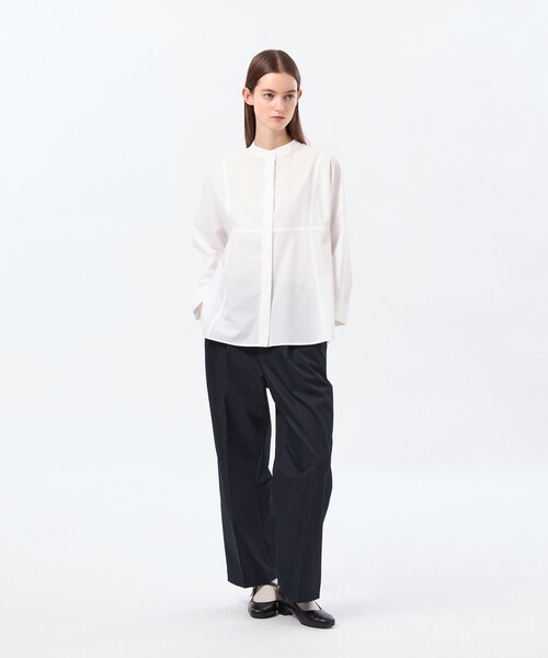 MACKINTOSH PHILOSOPHY（ﾏｯｷﾝﾄｯｼｭ ﾌｨﾛｿﾌｨｰ）の「ペグトップライトチノパンツ（チノパンツ・レディース・ベージュ/ダークネイビー・38/36/40）」の3枚目の写真