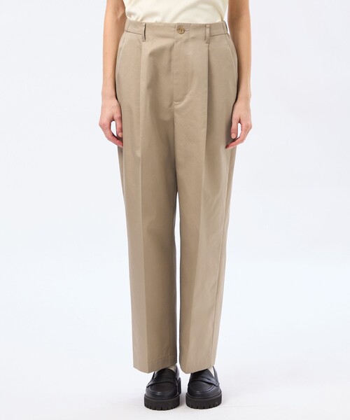 MACKINTOSH PHILOSOPHY（ﾏｯｷﾝﾄｯｼｭ ﾌｨﾛｿﾌｨｰ）の「ペグトップライトチノパンツ（チノパンツ・レディース・ベージュ/ダークネイビー・38/36/40）」の7枚目の写真