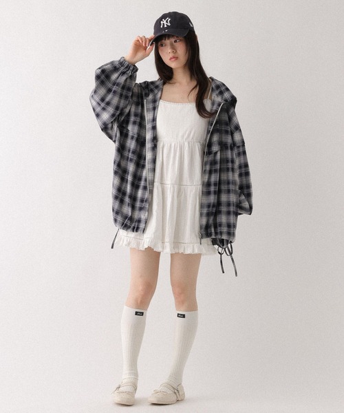 Heather(ヘザー)の「カットアウトレースキャミミニワンピース 661893(ワンピース・レディース・ブラック系その他/オフホワイト・FREE)」の3枚目の写真
