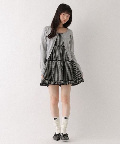 Heather(ヘザー)の「カットアウトレースキャミミニワンピース 661893(ワンピース・レディース・ブラック系その他/オフホワイト・FREE)」の14枚目の写真