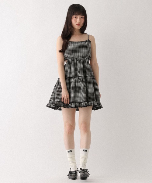Heather(ヘザー)の「カットアウトレースキャミミニワンピース 661893(ワンピース・レディース・ブラック系その他/オフホワイト・FREE)」の19枚目の写真