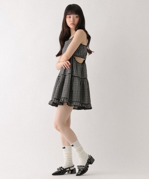Heather(ヘザー)の「カットアウトレースキャミミニワンピース 661893(ワンピース・レディース・ブラック系その他/オフホワイト・FREE)」の21枚目の写真