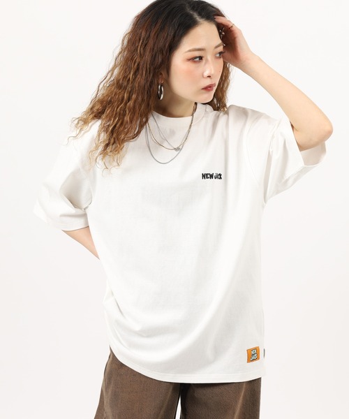 NEW JACK(ニュージャック)の「NEW JACK前身刺繍半袖プリントTシャツ(Tシャツ/カットソー・メンズ・ブラック系2/ブラック系1/ブラウン系2/ホワイト系1/ブラック/ブラウン/ホワイト/ホワイト系2/ブラウン系1・L/M)」の21枚目の写真