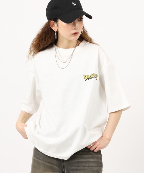 NEW JACK(ニュージャック)の「NEW JACK前身刺繍半袖プリントTシャツ(Tシャツ/カットソー・メンズ・ブラック系2/ブラック系1/ブラウン系2/ホワイト系1/ブラック/ブラウン/ホワイト/ホワイト系2/ブラウン系1・L/M)」の17枚目の写真