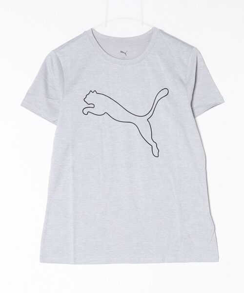 PUMA（プーマ）の「プーマ PUMA W TAD ESSENTIAL HEATHER LOGO TEE（Tシャツ/カットソー・レディース・ライトグレー・XL/L/M/S）」の8枚目の写真
