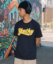 サガラ刺繍ロゴ半袖Tシャツ/ストリートロゴ