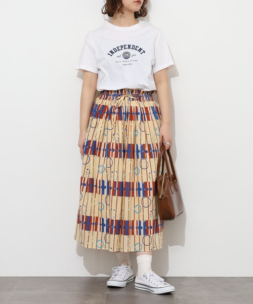 KILKI(キルキー)の「kilki ドットアンドストライププリントスカート(スカート・レディース・ブルー系その他/ベージュ系その他・ONESIZE)」の8枚目の写真