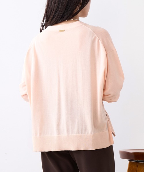 MICA&DEAL(マイカ&ディール)の「Vネックハイツイストセミシアーカーディガン(カーディガン/ボレロ・レディース・モカ/サックスブルー/ダークネイビー/ピンク・FREE)」の20枚目の写真