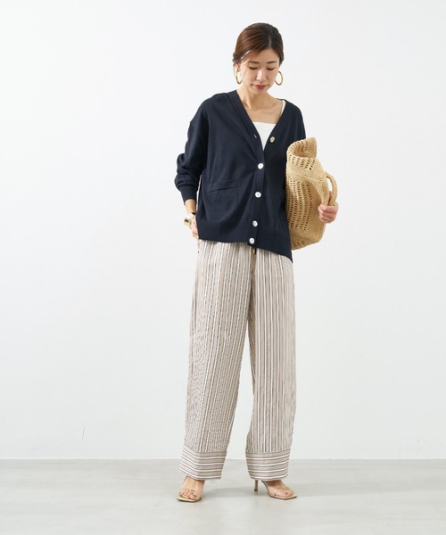 MICA&DEAL(マイカ&ディール)の「Vネックハイツイストセミシアーカーディガン(カーディガン/ボレロ・レディース・モカ/サックスブルー/ダークネイビー/ピンク・FREE)」の13枚目の写真