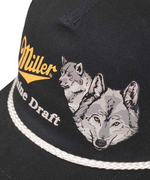 AMERICAN NEEDLE(アメリカンニードル)の「【AMERICAN NEEDLE/アメリカンニードル】Miller Genuine Draft Vintage Beer Logo Rope Cap(キャップ・メンズ・ブラック・FREE)」の4枚目の写真