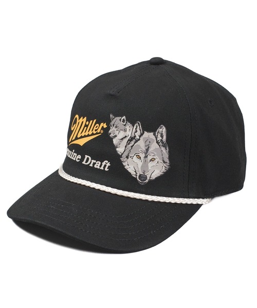 AMERICAN NEEDLE(アメリカンニードル)の「【AMERICAN NEEDLE/アメリカンニードル】Miller Genuine Draft Vintage Beer Logo Rope Cap(キャップ・メンズ・ブラック・FREE)」の6枚目の写真