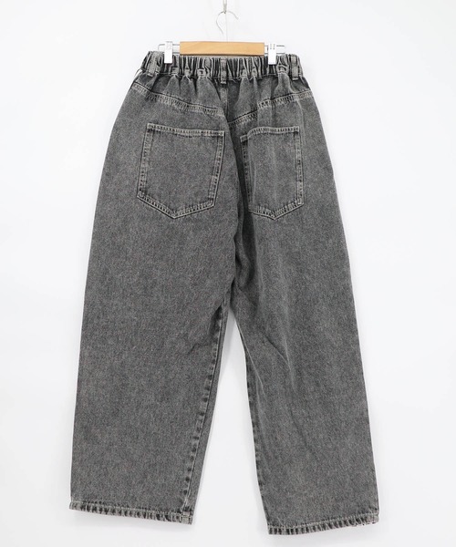 ScoLar（スカラー）の「161672：蝶ラインテープ付きデニムパンツ（デニムパンツ・レディース・ブラック/ブルー・M）」の15枚目の写真