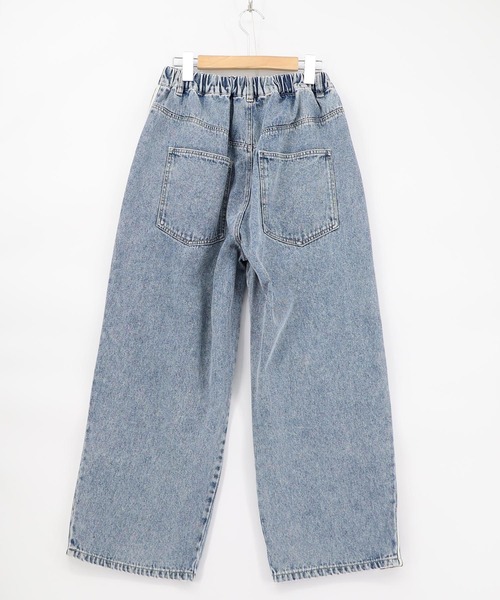 ScoLar（スカラー）の「161672：蝶ラインテープ付きデニムパンツ（デニムパンツ・レディース・ブラック/ブルー・M）」の18枚目の写真