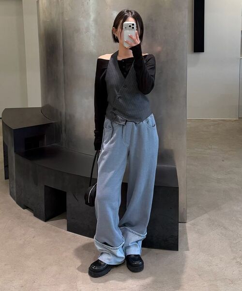 DIAGONAL(ダイアゴナル)の「SOFT OFF SHOULDER CARDIGAN (black)(カーディガン/ボレロ・レディース・その他・FREE)」の7枚目の写真