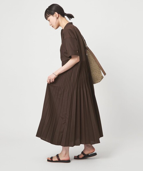 size SHORT/TALLあり］ワッシャー プリーツ ショートスリーブ