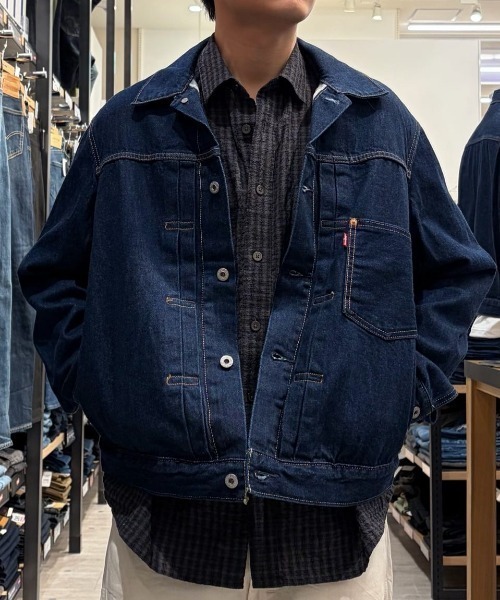 Levi's(リーバイス)の「【Levi's】TYPE1トラッカー(デニムジャケット・メンズ・ダークインディゴブルー・L)」の18枚目の写真