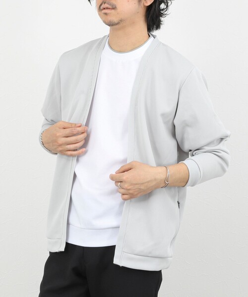 NOLLEY’S（ノーリーズ）の「超長綿ハイゲージポンチ フェイクレイヤードTシャツ 26SS（Tシャツ/カットソー・メンズ・ライトグレー/ホワイト/ミント・S/M/XL/L）」の15枚目の写真