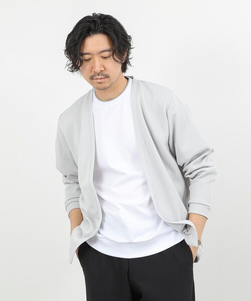 NOLLEY’S（ノーリーズ）の「超長綿ハイゲージポンチ フェイクレイヤードTシャツ 26SS（Tシャツ/カットソー・メンズ・ライトグレー/ホワイト/ミント・S/M/XL/L）」の17枚目の写真